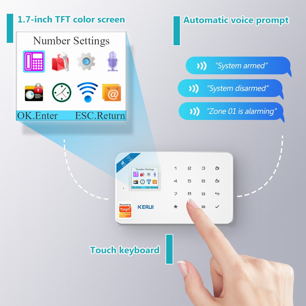 KERUI W181 Tuya Smart WIFI GSM - огляд і ціна Home Security Front Door Camera