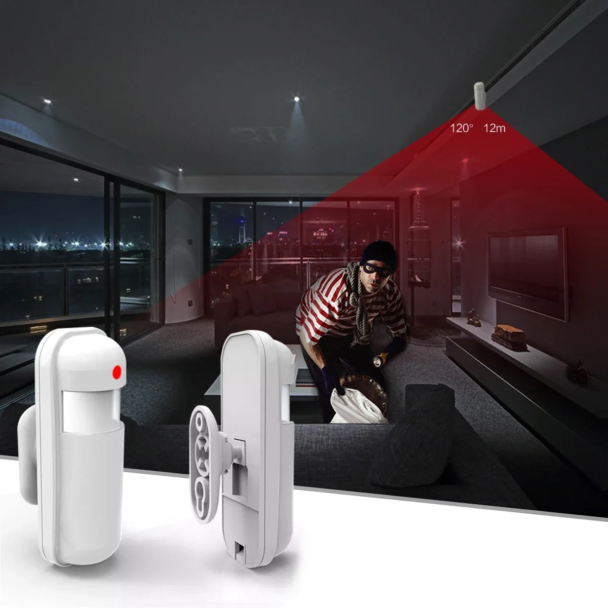 433MHz Motion Sensor Wireless  - огляд і ціна Sim Gsm Alarm