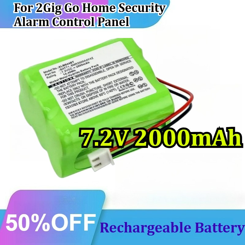 7.2V 2000mAh Ni-MH for 2Gig Go - огляд і ціна Home Security Battery Replacement