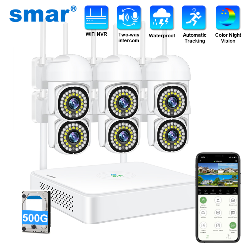 Smar 3MP Wireless CCTV Securit - огляд і ціна Sim Gsm Alarm